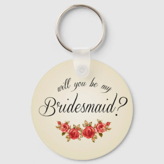 Bridesmaid Invitation Keychain