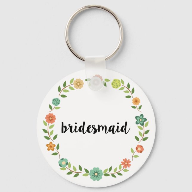 Bridesmaid Keychain (Front)