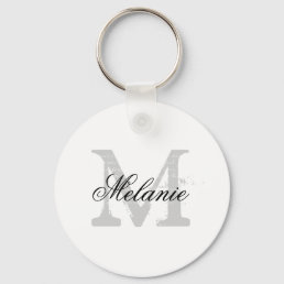 Bridesmaid keychains with custom name monogram