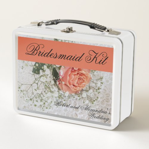 Bridesmaid Kit Wedding Bridesmaids Favors Metal Lunch Box