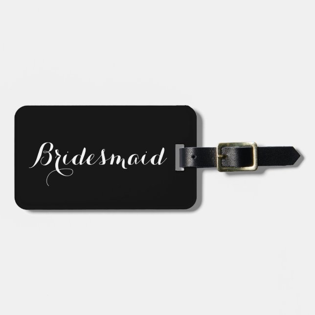 Bridesmaid luggage tag (Front Horizontal)