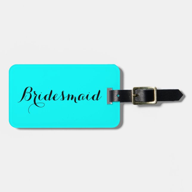 Bridesmaid luggage tag (Front Horizontal)