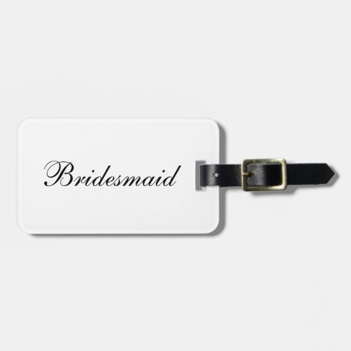 Bridesmaid Luggage Tag