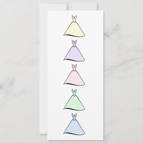 Bridesmaid Luncheon - Gowns Personalized Invitation