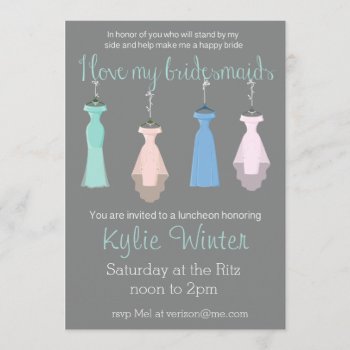 Bridesmaid Luncheon Invitation by TwoBranchingOut at Zazzle