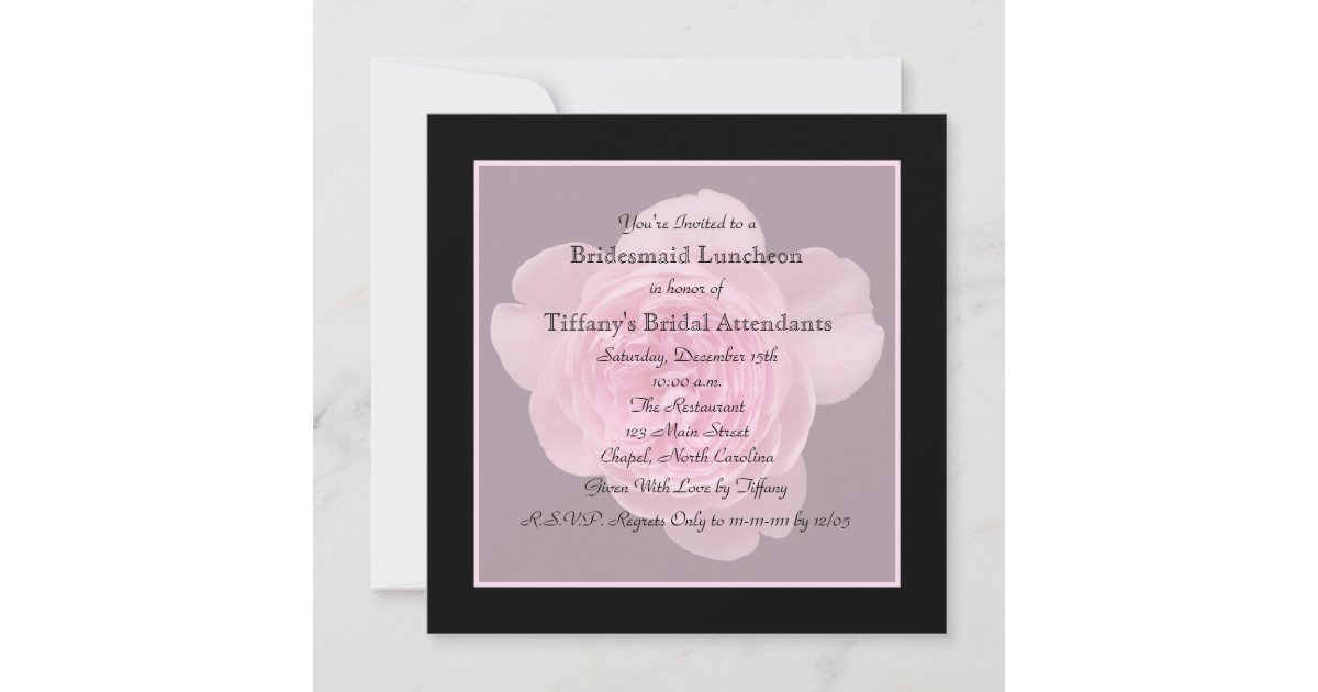 Bridesmaid Luncheon Invitation Zazzle