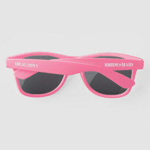 BRIDESMAID, Maid of Honor, Bridal Party Customized Sunglasses