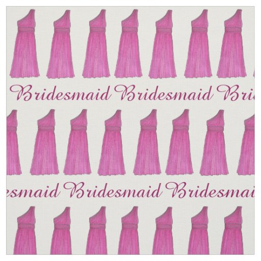 Bridesmaid Maid of Honor Dress Bridal Party Gown Fabric