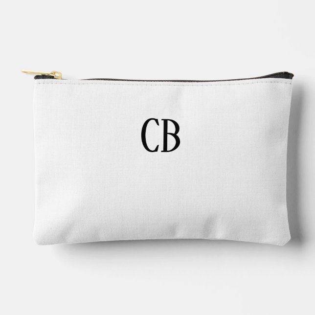 Bridesmaid Makeup Bag, Personalized Bag, Bridesmai Accessory Pouch (Front)