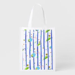 Bridesmaid Margarita Fiesta Lime Reusable Grocery Bag