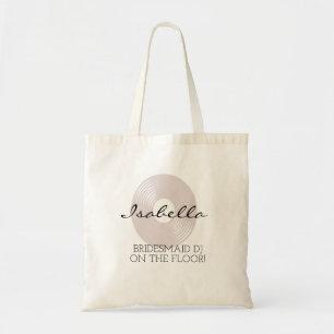 Bridesmaid   Modern Minimalist Script Bachelorette Tote Bag