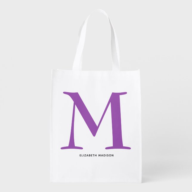 Bridesmaid Modern Script Bachelorette Bag (Back)