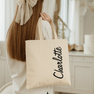 Bridesmaid   Modern Script Bachelorette Party Name Tote Bag