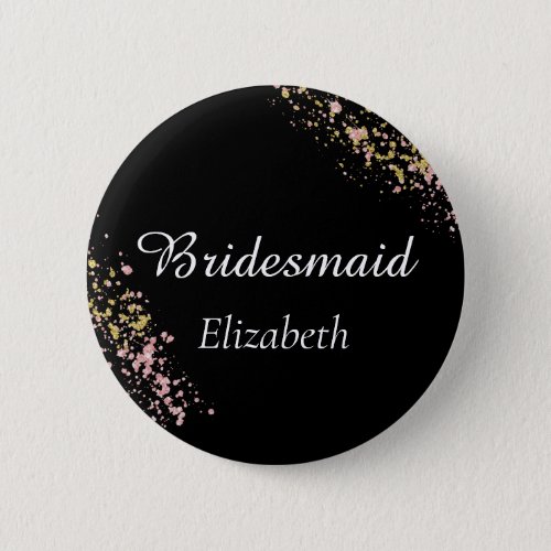 Bridesmaid Monogram Button
