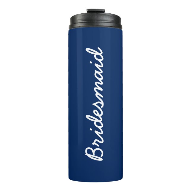 Bridesmaid Monograms Weddings Gift Party Favor  Thermal Tumbler (Front)