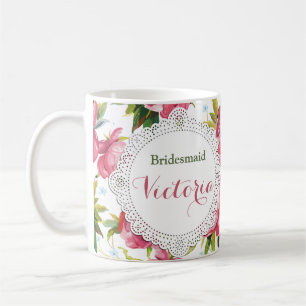 Bridesmaid Mug, Maid of Honor gift, Wedding Mugs