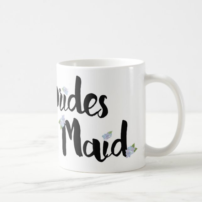 Bridesmaid Mug - Purple Hydrangeas (Right)