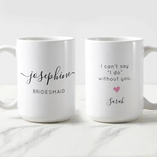 Travel Mug Coffee Mug Personalized Travel Mug Bridesmaid Coffee