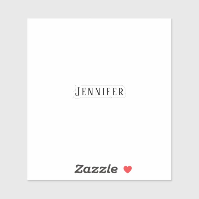  Bridesmaid Name Monogram Bridal Shower Wedding Sticker (Sheet)