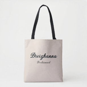 Bridesmaid Old Money Black + Beige Diamond Checker Tote Bag