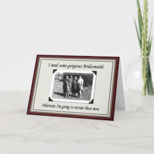 Bridesmaid or chose a man? - FUNNY Invitation