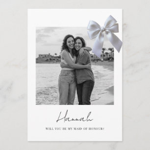 Bridesmaid or Maid of Honour Photo Proposal Cards 