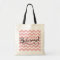 Bridesmaid Pastel Pink Chevron Tote Bag