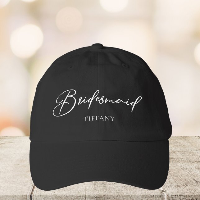 Bridesmaid Personalized Chic Bachelorette Party Hat (Creator Uploaded)
