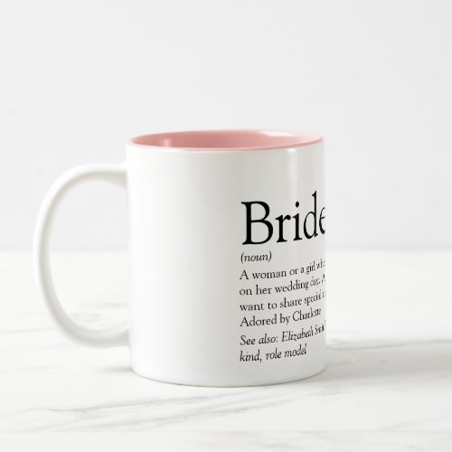 Bridesmaid Personalized Definition Favor Two_Tone Coffee Mug