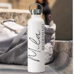 Bridesmaid Personalized Gift Ideas Water Bottle<br><div class="desc">"Make your bridesmaids feel extra special with our personalized gifts from Zazzle! Our collection features a range of customizable items that are perfect for showing your appreciation to those who stand by your side on your big day.</div>