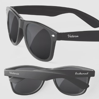 Bridesmaid Personalized Modern Script Name Sunglasses
