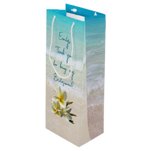 Bridesmaid Personalized Thank You From Bride Wine Gift Bag