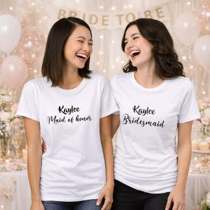 Bridesmaid Personalized Tri-Blend Shirt