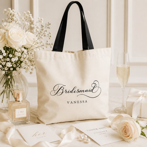 Bridesmaid Personalized Wedding Tote Bag