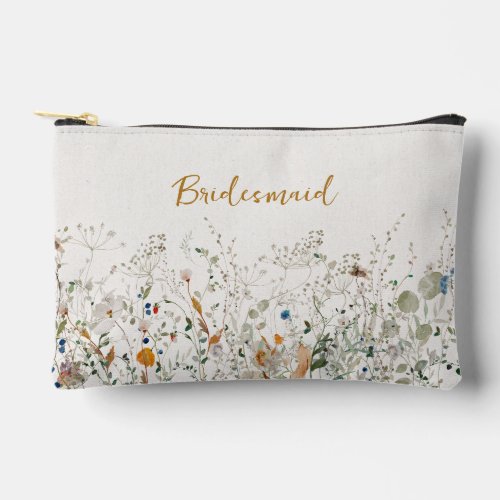 Bridesmaid Petite Wildflower Accessory Pouch