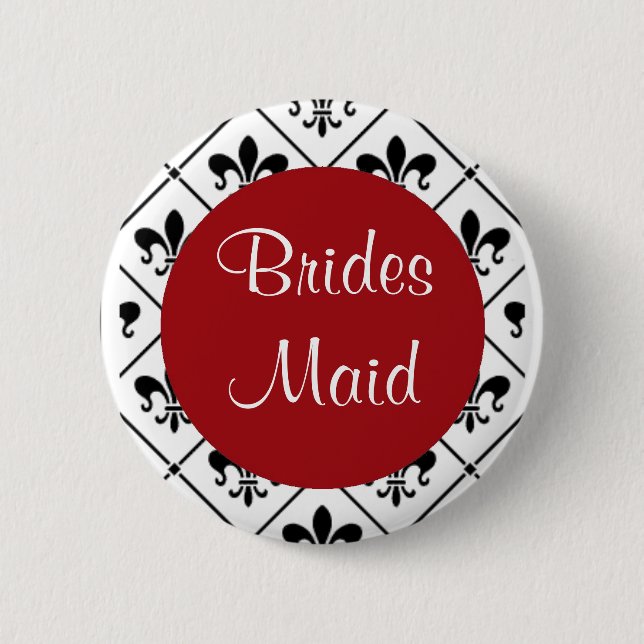 Bridesmaid Pinback Button (Front)