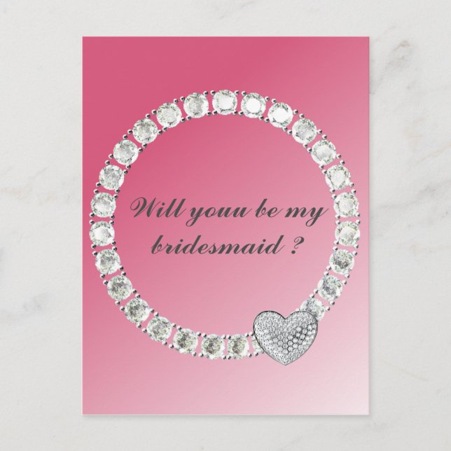 Bridesmaid Postcard (Front)