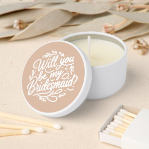 Bridesmaid Proposal Candle Gift Mini Candle Favors