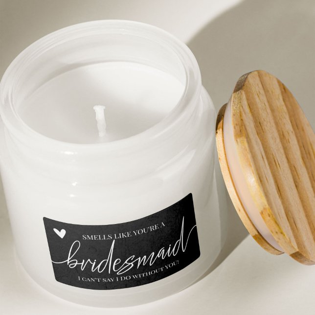 Bridesmaid Proposal Candle Label Sticker (Creator Uploaded)