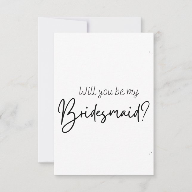 Bridesmaid proposal card  (Front)
