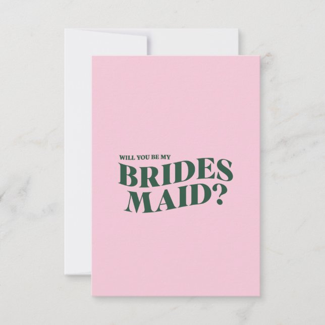 Bridesmaid Proposal Card (Front)