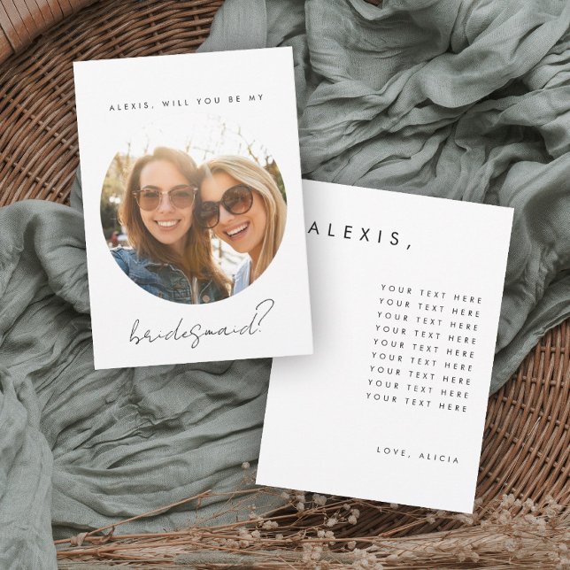 Bridesmaid Proposal Card (Creator Uploaded)