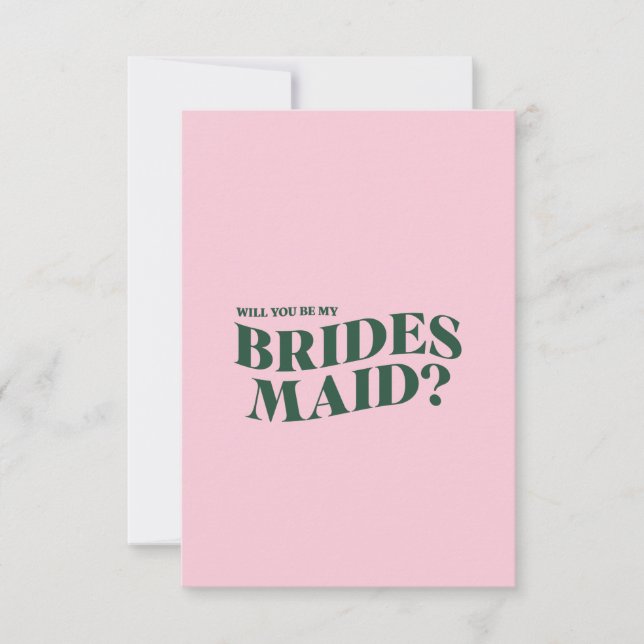 Bridesmaid Proposal Card (Front)