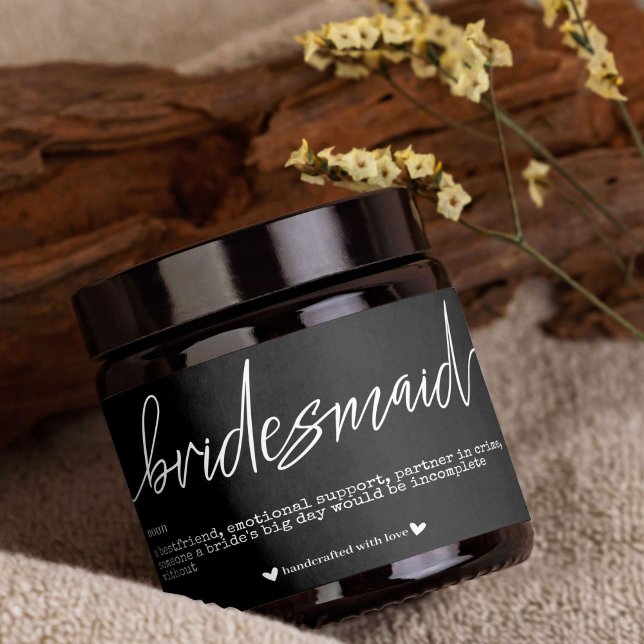 Bridesmaid Proposal Favor Label Sticker (Creator Uploaded)