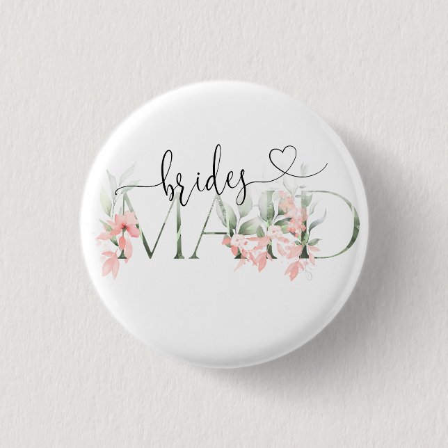 Bridesmaid Proposal Gift Bachelorette Party Favors Button (Front)
