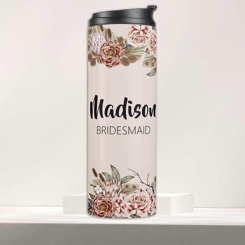 Bridesmaid Proposal Gift Customized Bridal Shower Thermal Tumbler