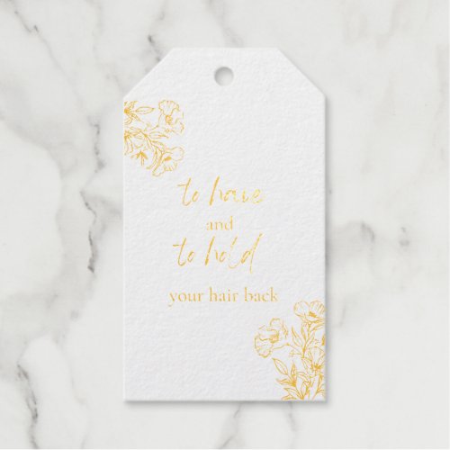 Bridesmaid Proposal Hair Tie or Scrunchie Gift Tag