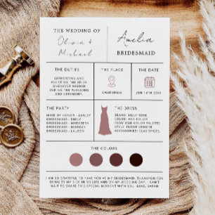 Bridesmaid Proposal & Maid of Honor Card