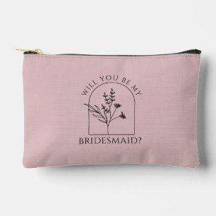 Bridesmaid Proposal Maid of honor Makeup Bag