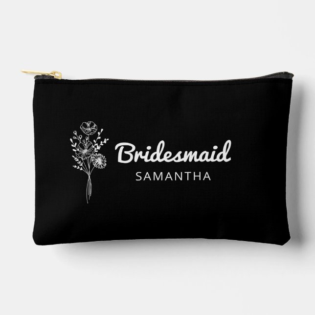 Bridesmaid Proposal Maid of honor Makeup Bag (Front)
